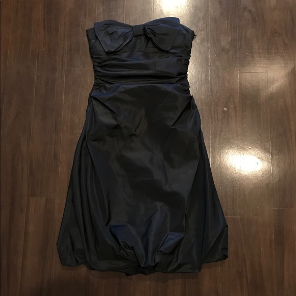 Kay Unger Silk Strapless Bow Dress - Picture 1 of 3